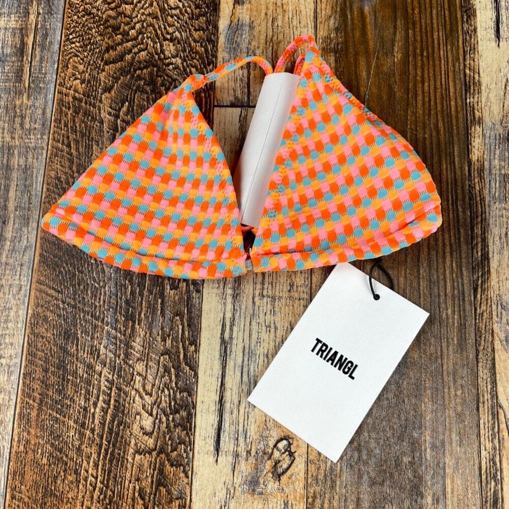 Triangl Women's X-Small Vinca Gara Textured Triangle Bikini Set w/ Case